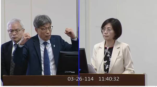 翁曉玲要求農業部提供「戰時糧食配送站地圖」，民進黨立委痛批，根本是替中共索取台灣機密情資。 圖：擷自立法院IVOD