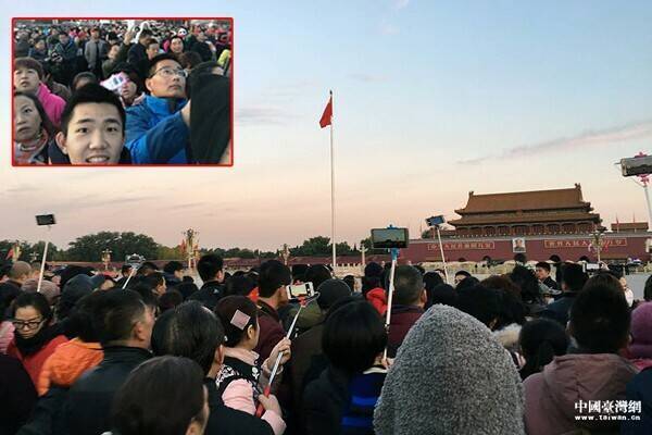 顏若芳表示，台北市政府李政軒曾到天安門廣場感受愛國情操，擔任發言人明顯不適格。 圖：翻攝顏若芳臉書