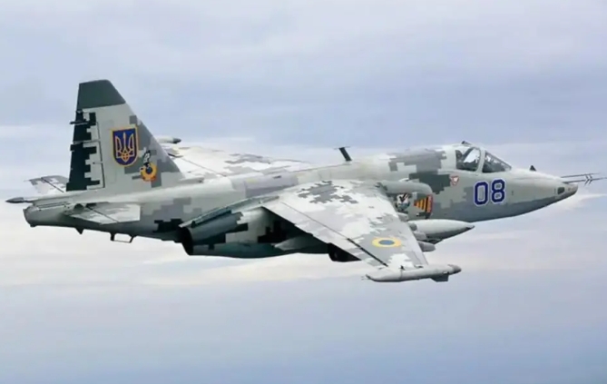 烏軍Su-25戰機。 圖 : 翻攝自軍武大V