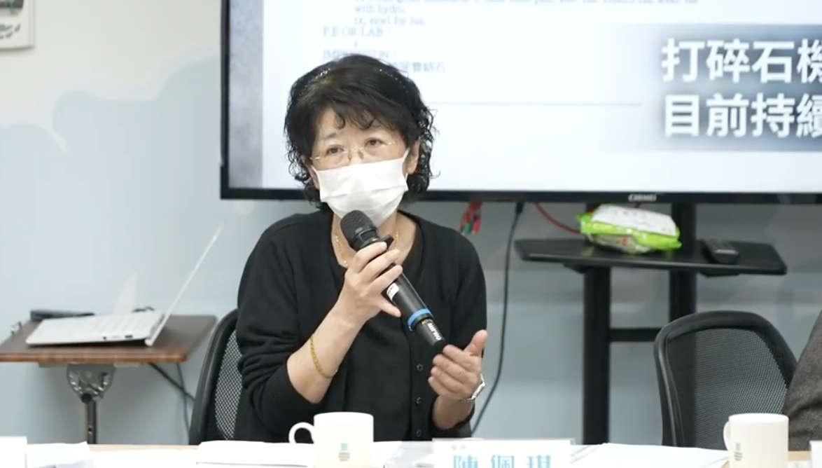 陳佩琪不捨表示，柯文哲的狀況真的很不好。 圖：翻攝民眾黨YT直播