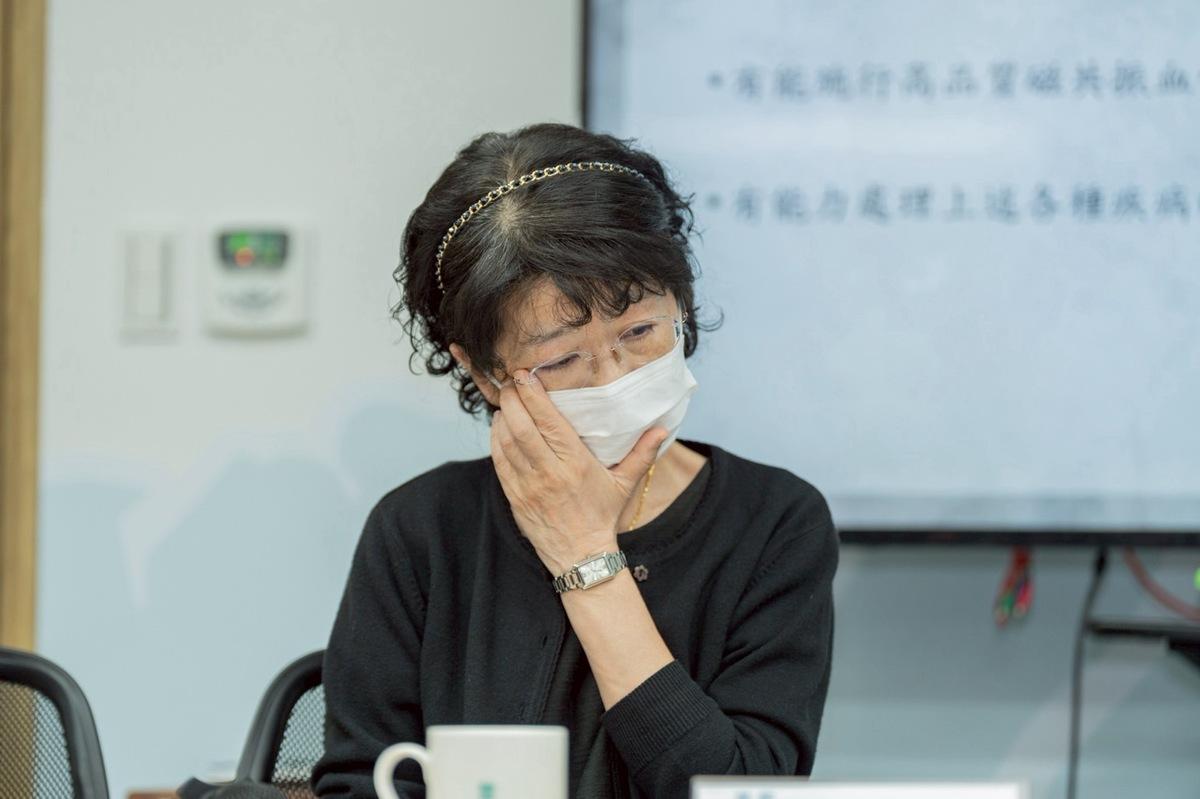 陳佩琪日前談到柯文哲在北所的狀況，哽咽表示「他真的很不好」。 圖：民眾黨/提供