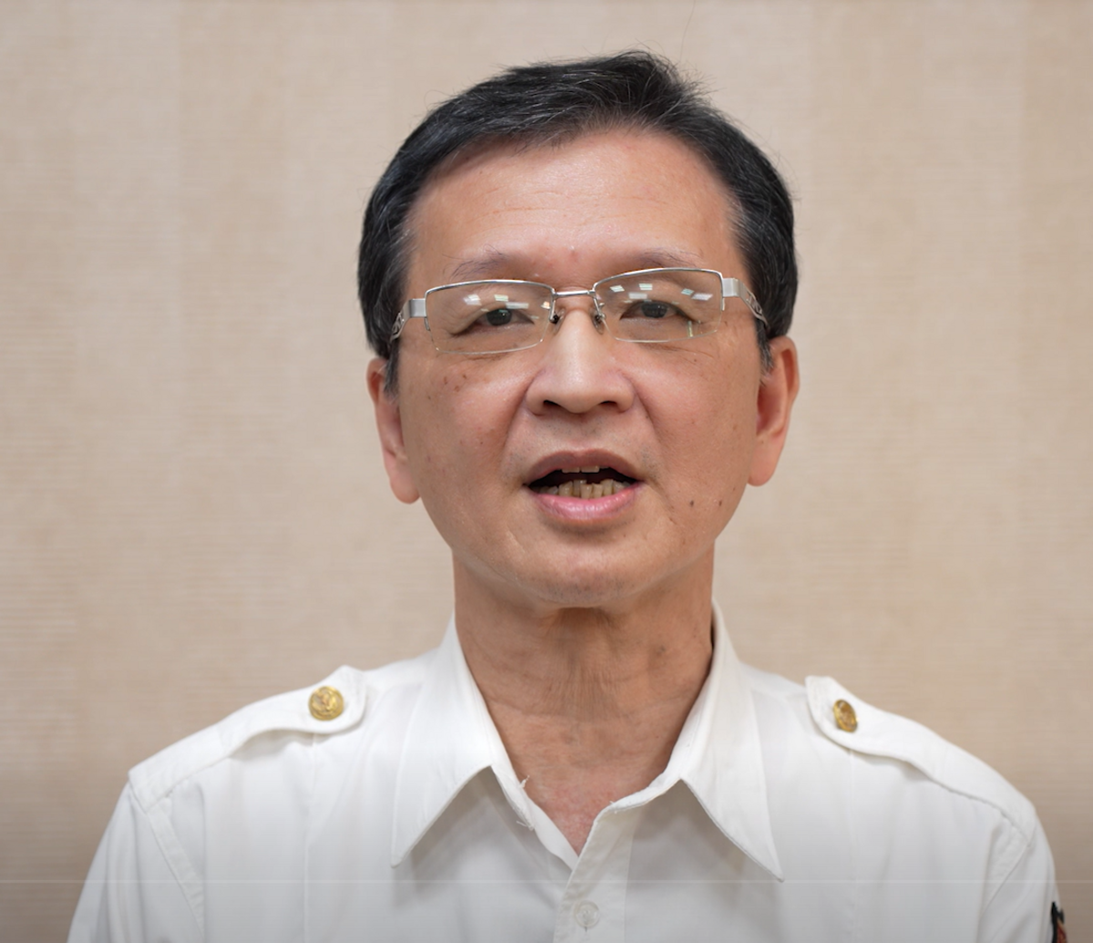 台中市消防局副局長楊元吉說明新光氣爆掌握關鍵證物。 圖：台中市政府/提供