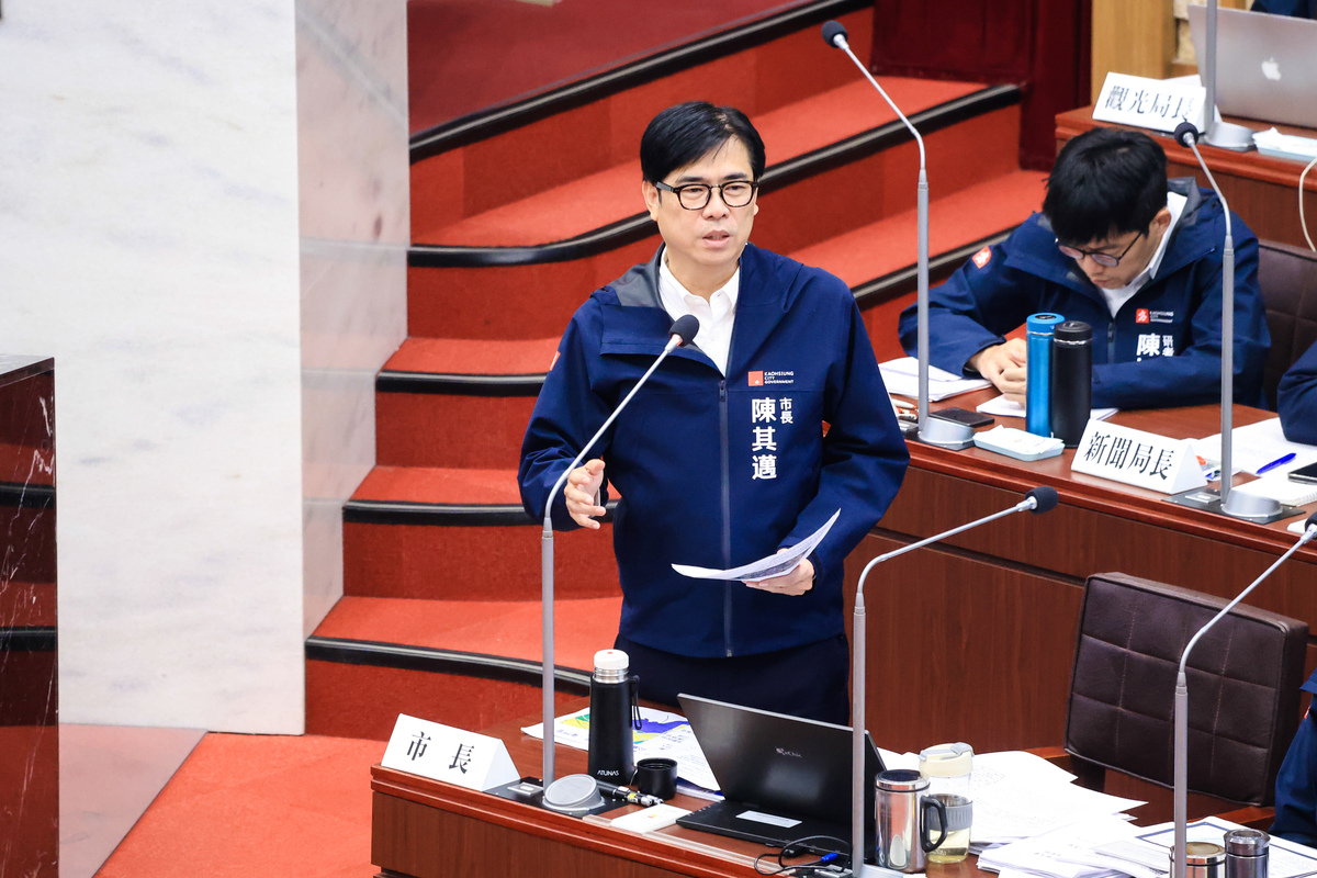 陳其邁表示府會共同爭取南星計畫新建高雄第二國際機場。 圖：高雄市政府/提供