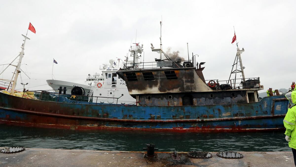 南韓海洋警察廳宣示將於3月31日至4月4日，針對在南韓海域非法捕撈的中國漁船，執行打擊非法捕撈專案行動。 圖：翻攝陸網/新華社（資料畫面）