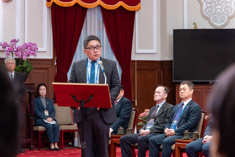 亞洲台灣商會聯合總會總會長林凱民。 圖：總統府提供