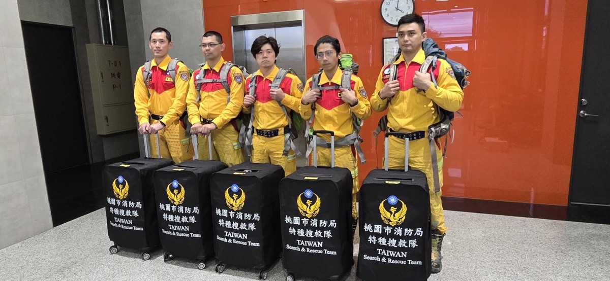 消防署說明，緬甸地震發生後，台灣搜救隊126名專業人員第一時間整備完畢，待命出發救援。 圖：消防署提供