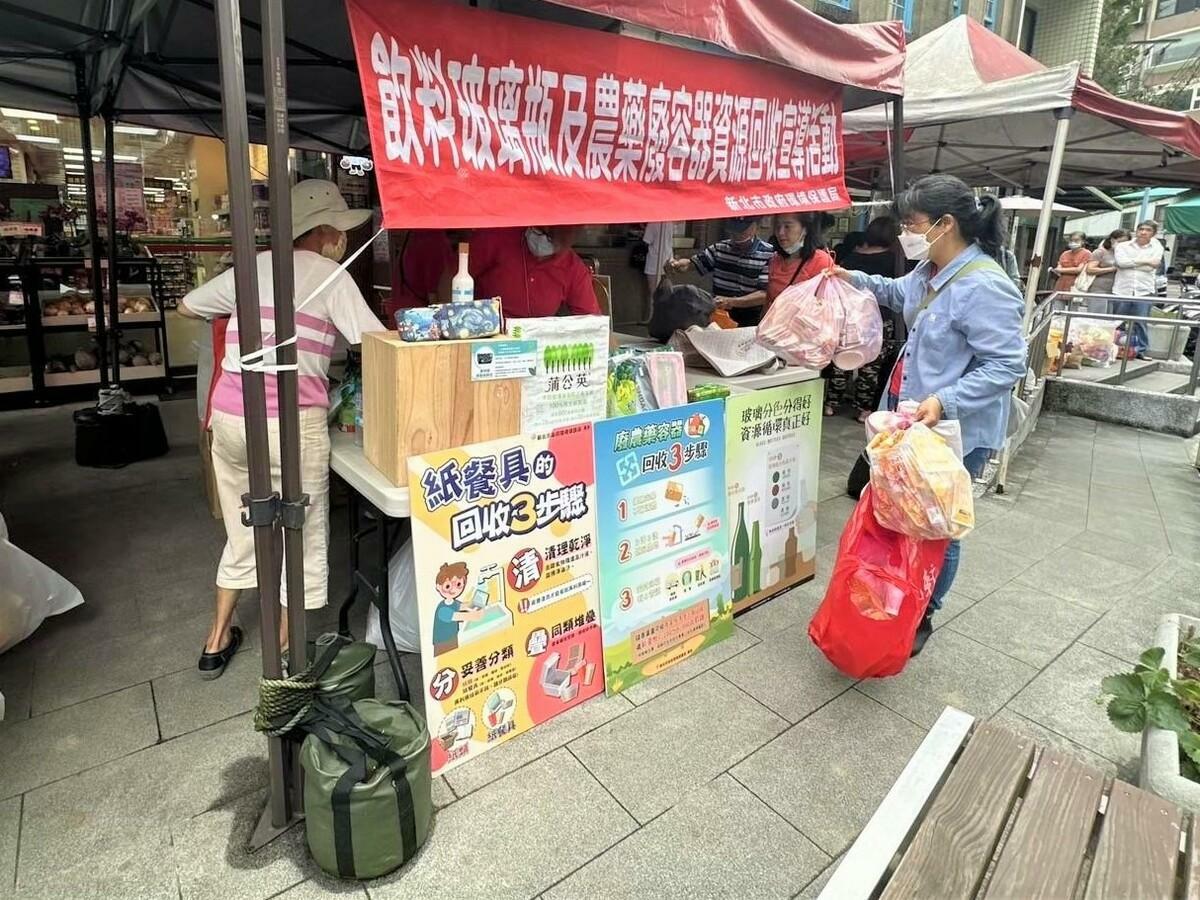 只要民眾攜帶符合條件的回收物品至指定地點，即可兌換精美的環保獎品。 圖：新北市環保局/提供
