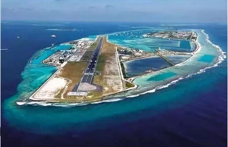 迪戈加西亞島的機場。 圖 : 翻攝自鳳凰網