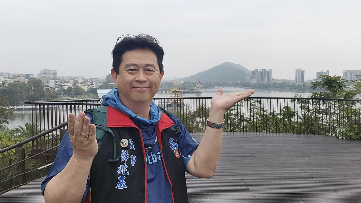 薛兆基認為半屏山應與蓮池潭風景區緊密結合，將北高雄打造成具有國際競爭力的觀光新亮點。 圖：薛兆基/提供