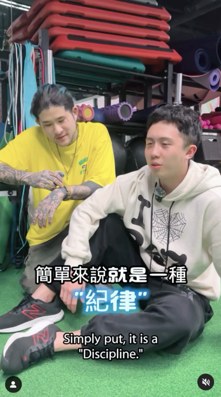 孫安佐分享在軍中的4個月生活，「簡單來說就是一種紀律，因為我們是黃埔軍人，要帶動所有人的領袖氣質」。 圖：翻攝自孫安佐IG