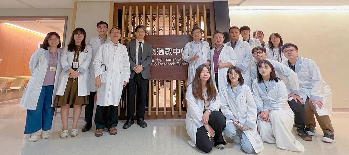 林口長庚藥物過敏研究團隊，研究發現癌症免疫藥過敏機轉，並提出有效治療策略。 圖：林口長庚／提供