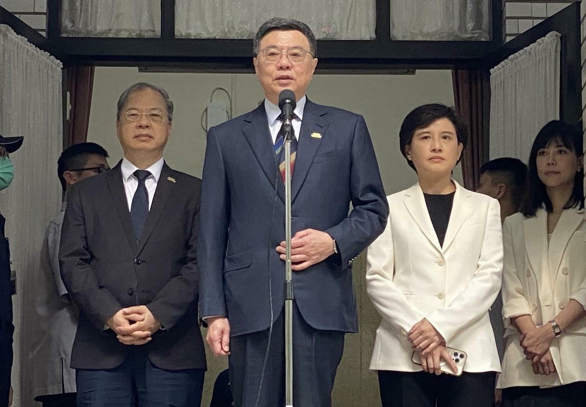 行政院長卓榮泰(中) 圖：林朝億/攝