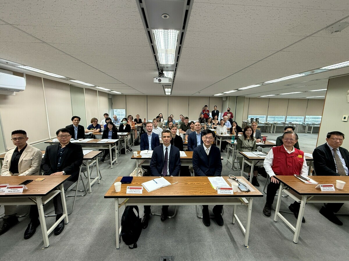 2025年駐台館處基礎防災暨救護訓練開幕合照。 圖：內政部提供