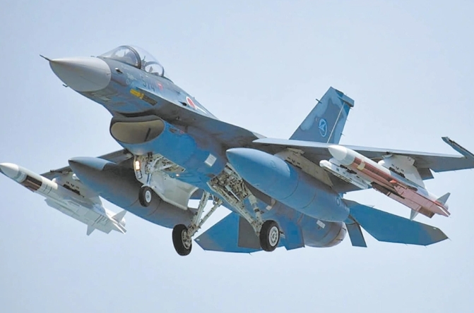 掛載ASM-3反艦導彈的日本國產自衛隊F-2戰鬥機。 圖 : 翻攝自騰訊網