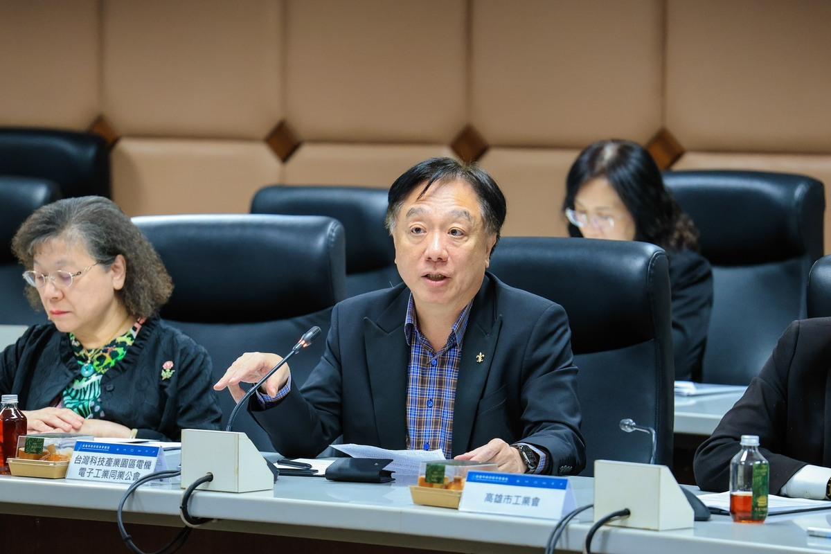 台灣科技產業園區電機電子工業同業公會理事長鄭再興。 圖：高雄市政府/提供