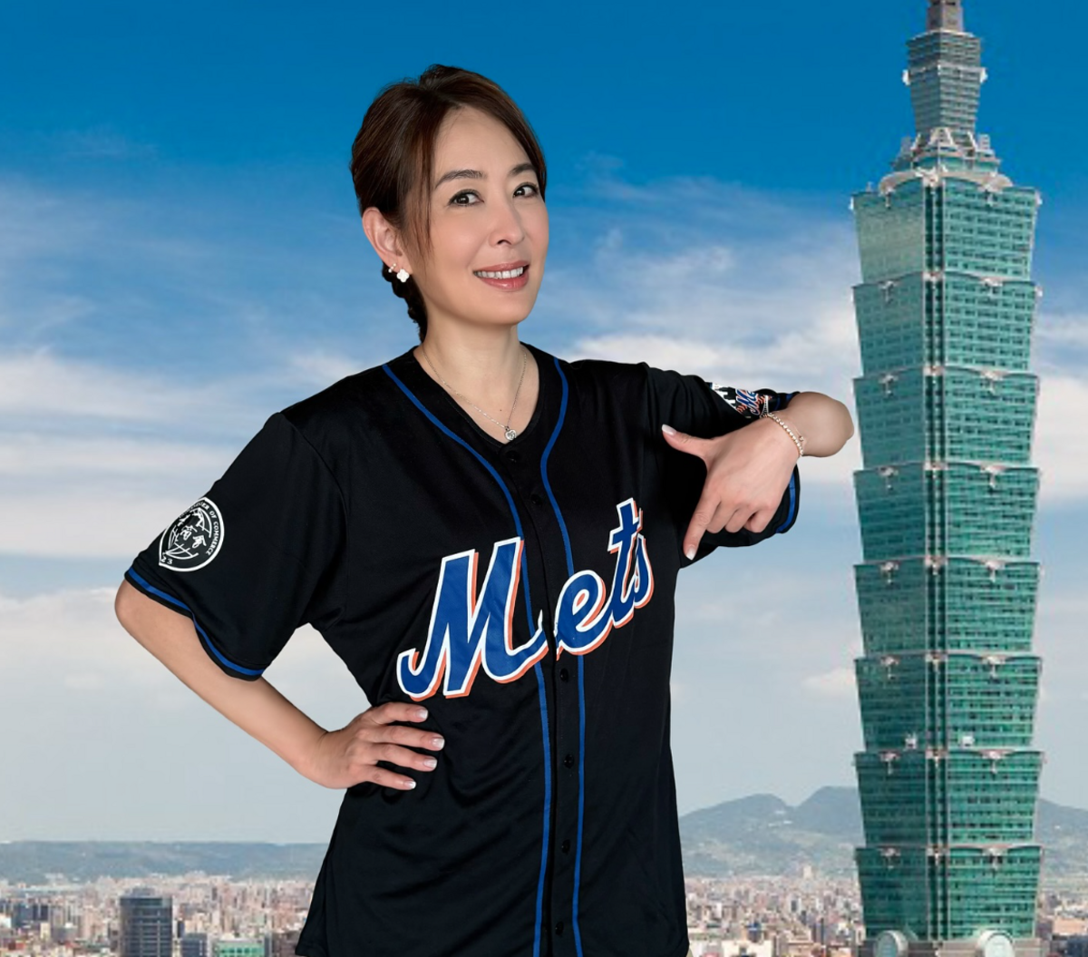 賈永婕今(10)日宣布，將登上美國職棒大聯盟（MLB），擔任「台灣日」開球嘉賓。 圖：翻攝自賈永婕FB