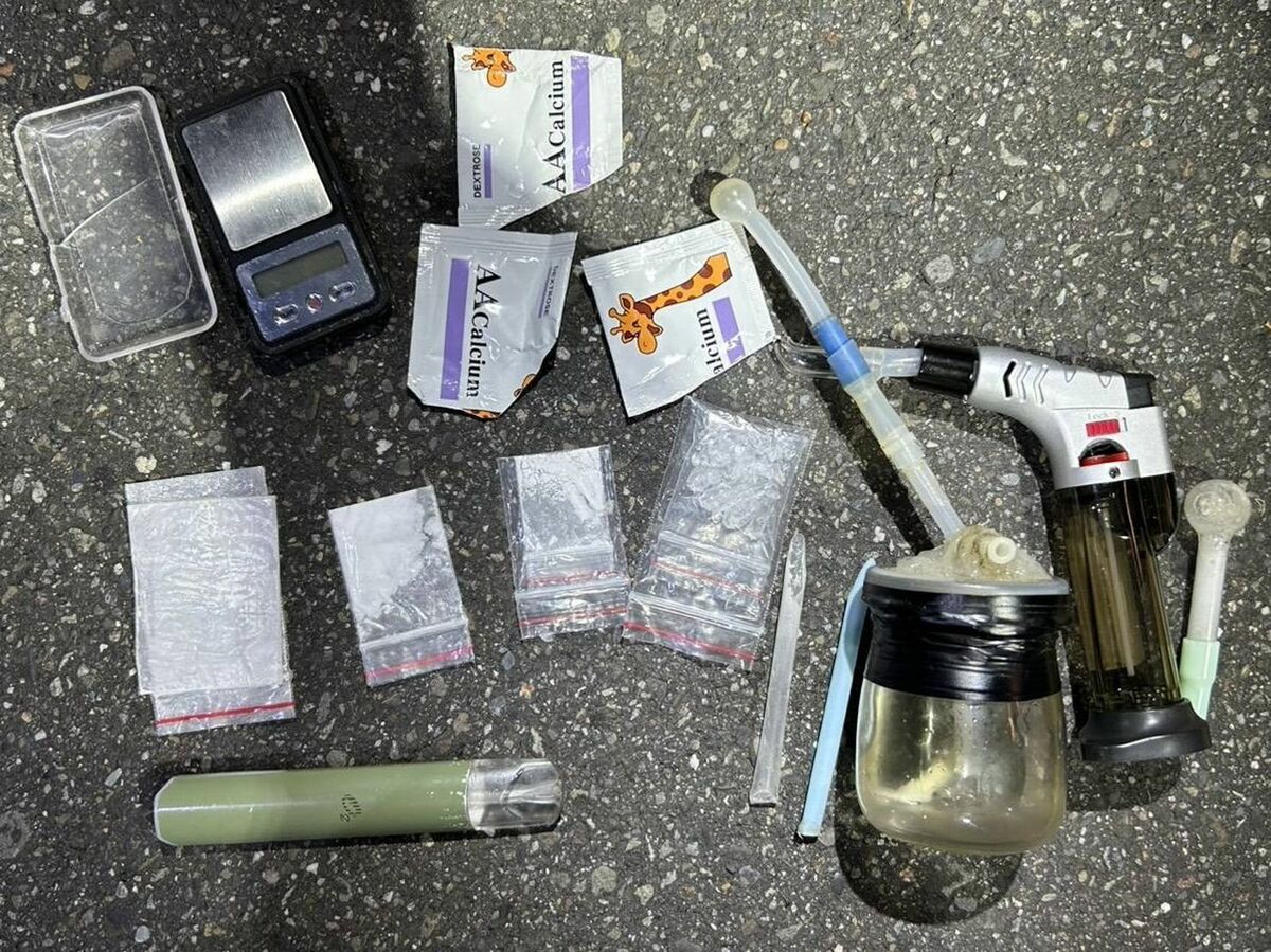 警方查扣的毒品證物。（警方提供）