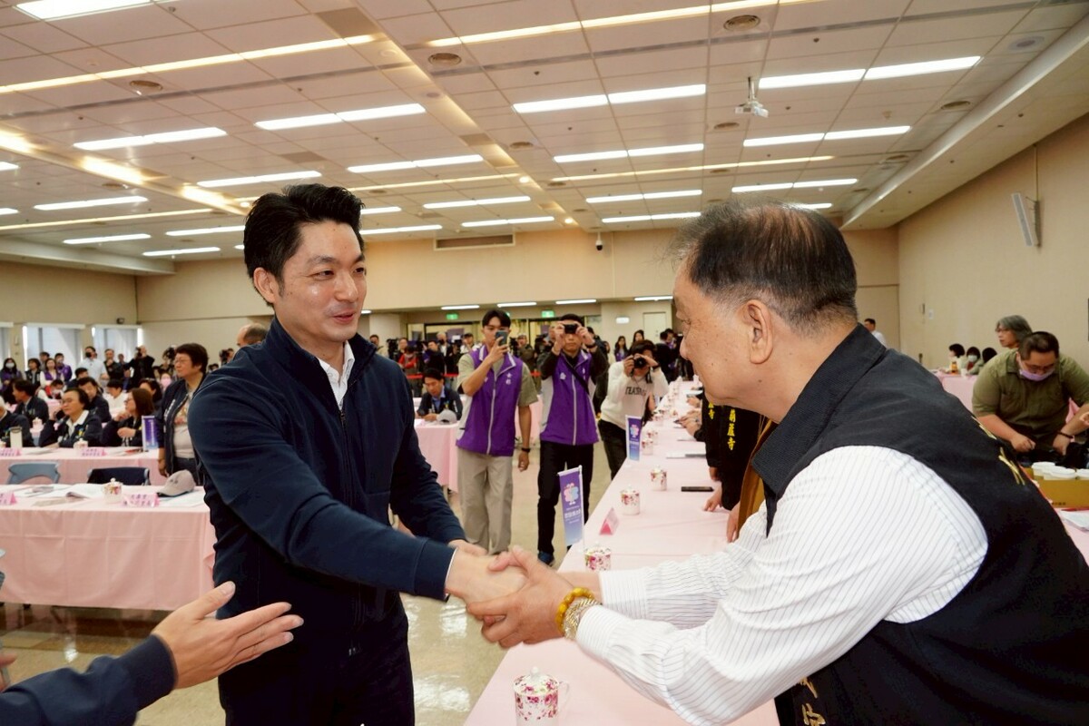 蔣萬安出席士林區里長座談會。 圖：台北市政府/提供