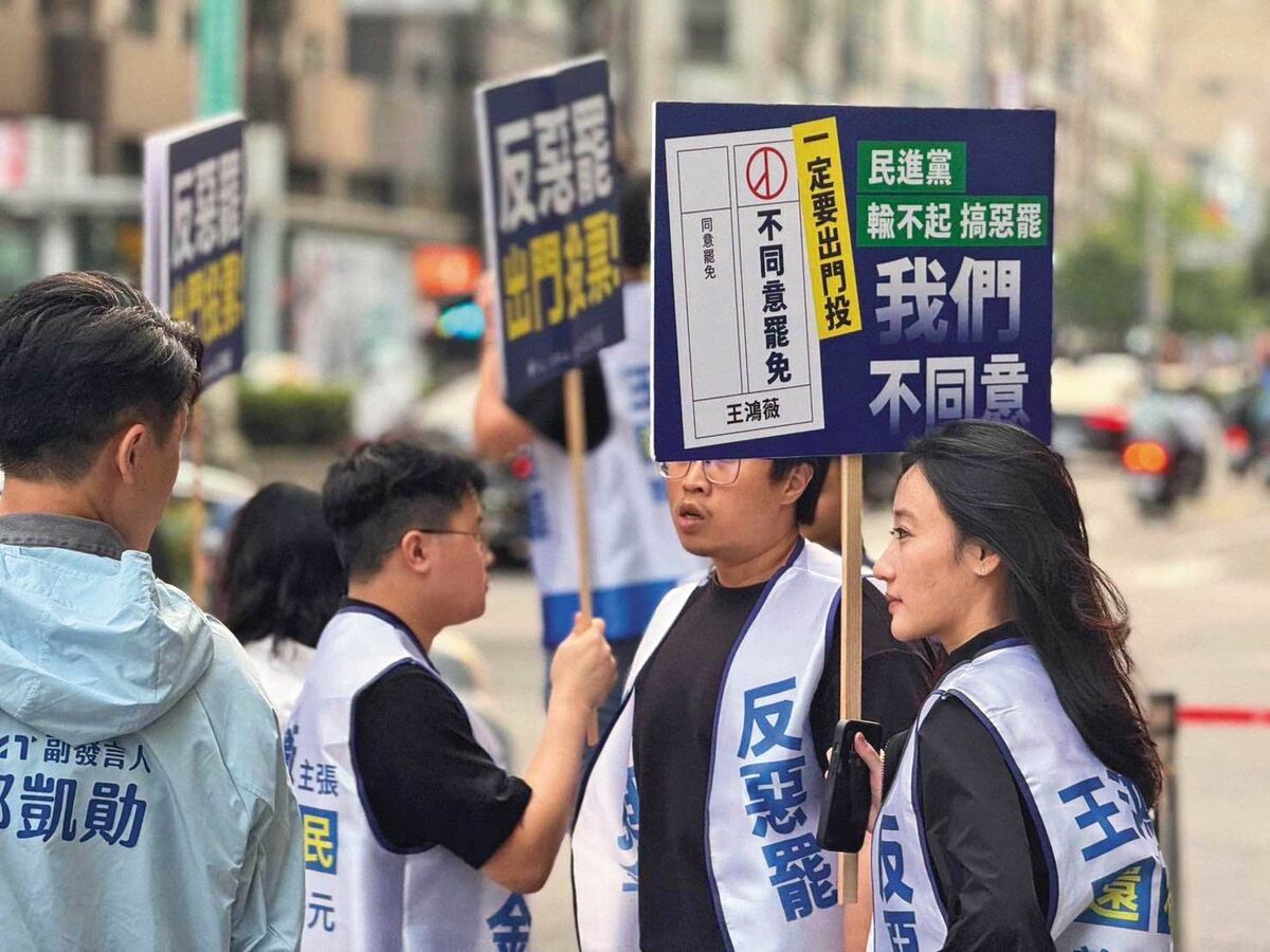 14件罷綠案進入二階連署，國民黨組織系統也動起來助攻。 圖：翻攝國民黨青年團臉書