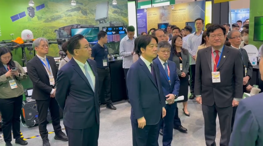 賴清德出席「CYBERSEC 2025 臺灣資安大會開幕式」，並要提升國家的數位韌性。 圖：翻攝畫面