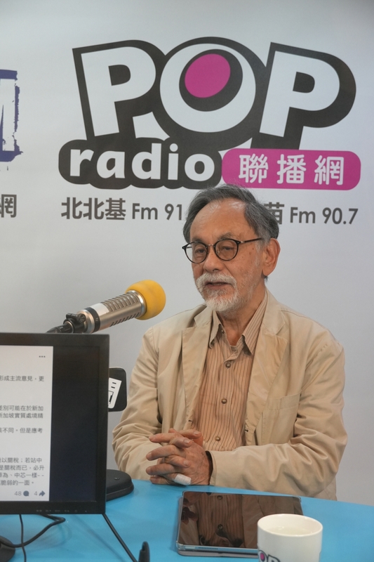 前民進黨立委林濁水今（15日）接受POP Radio《POP撞新聞》主持人黃暐瀚專訪時談到，大罷免恐突破10席立委。 圖：POP Radio《POP撞新聞》提供