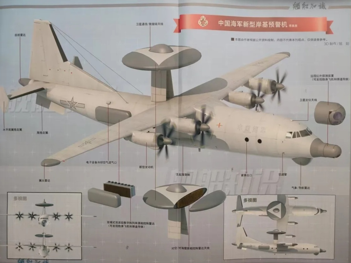 中國空警-700空中預警與控制機，特殊性能圖解。 圖：翻攝陸網
