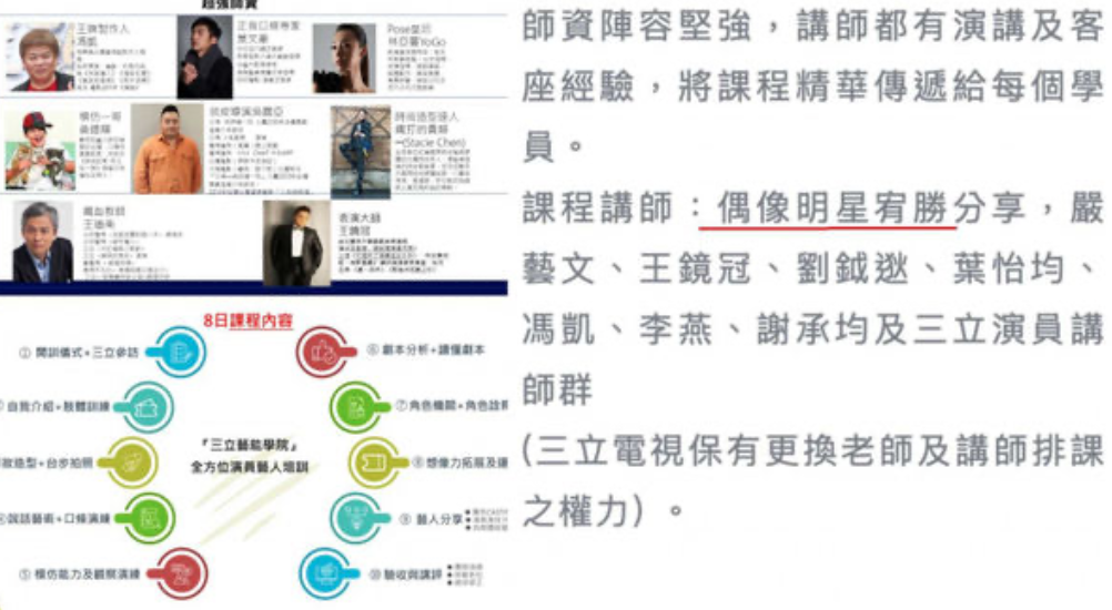 宥勝7月起將擔任中國文化大學推廣教育部講師，引發熱議。面對外界輿論，中國文化大學推廣教育部火速切割，將宥勝名字移除。 圖：翻攝自中國文化大學推廣教育部官網