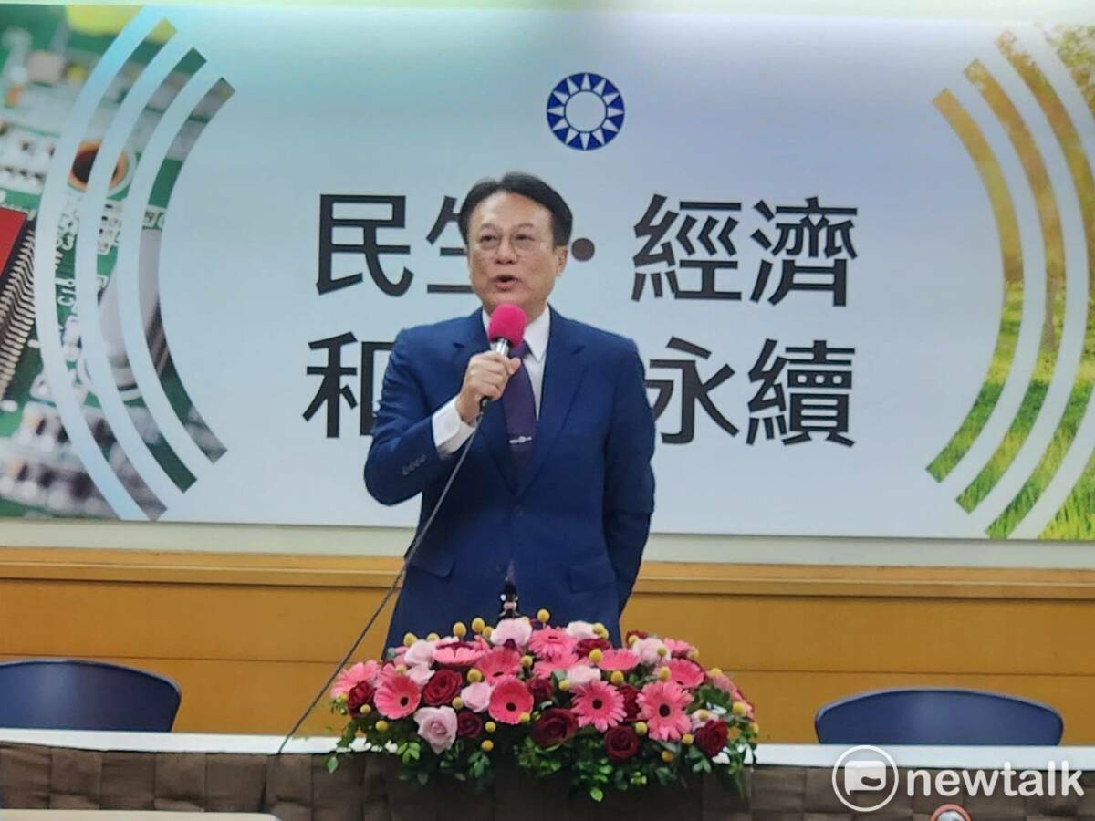 彰化前縣長卓伯源再次宣布參選國民黨主席。 圖：黃建豪/攝