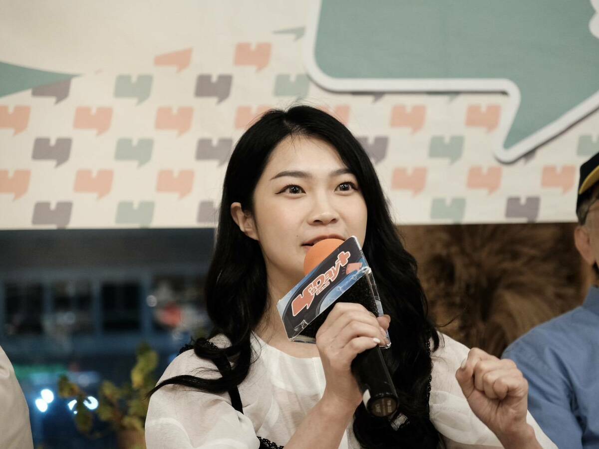 「山除薇害—罷免王鴻薇」發言人阿美。 圖：Y’s Day「週三青年日」提供