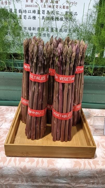 台育首支耐熱紫蘆筍「台南5號」，解決夏季產量不穩問題。 圖：農改場 ／ 提供