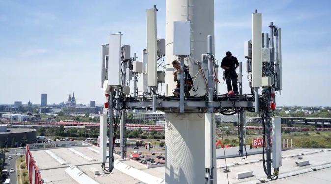 德國5G網路訊號站。 圖 : 翻攝自青木在德國