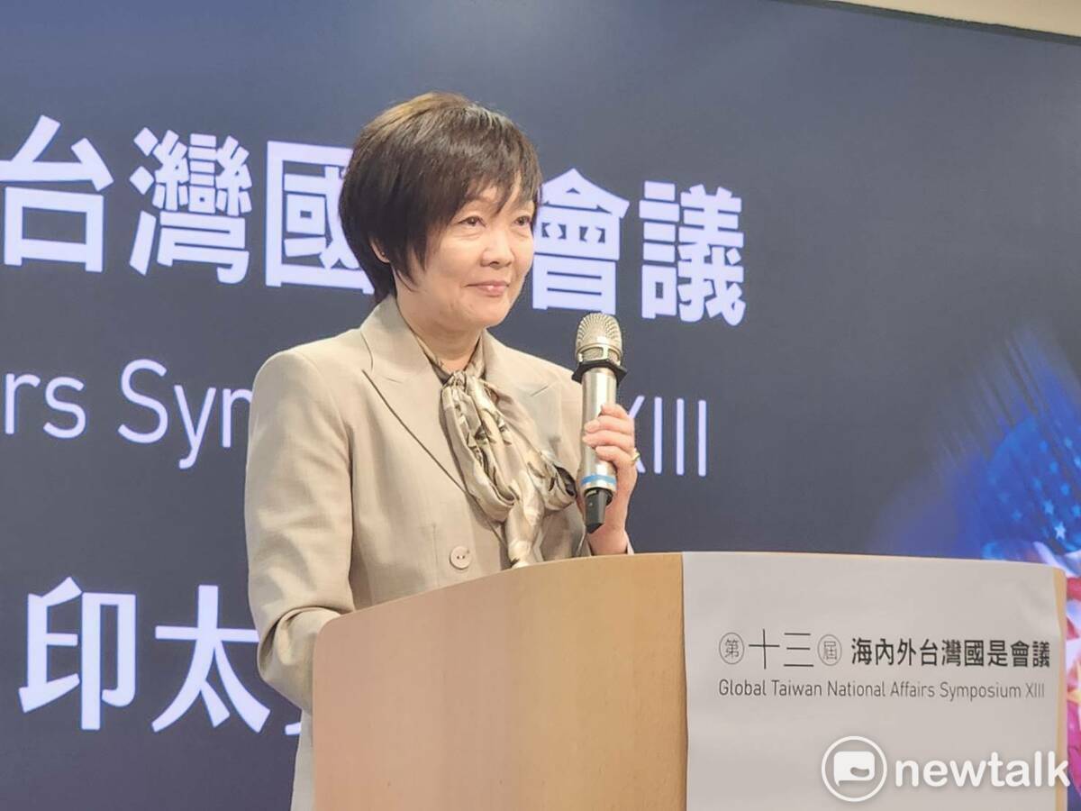 日本前首相安倍晉三遺孀安倍昭惠出席第十三屆「海內外台灣國是會議」。 圖：黃建豪/攝