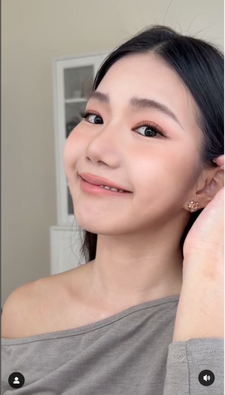 家寧化妝影片。 圖：翻攝自家寧IG