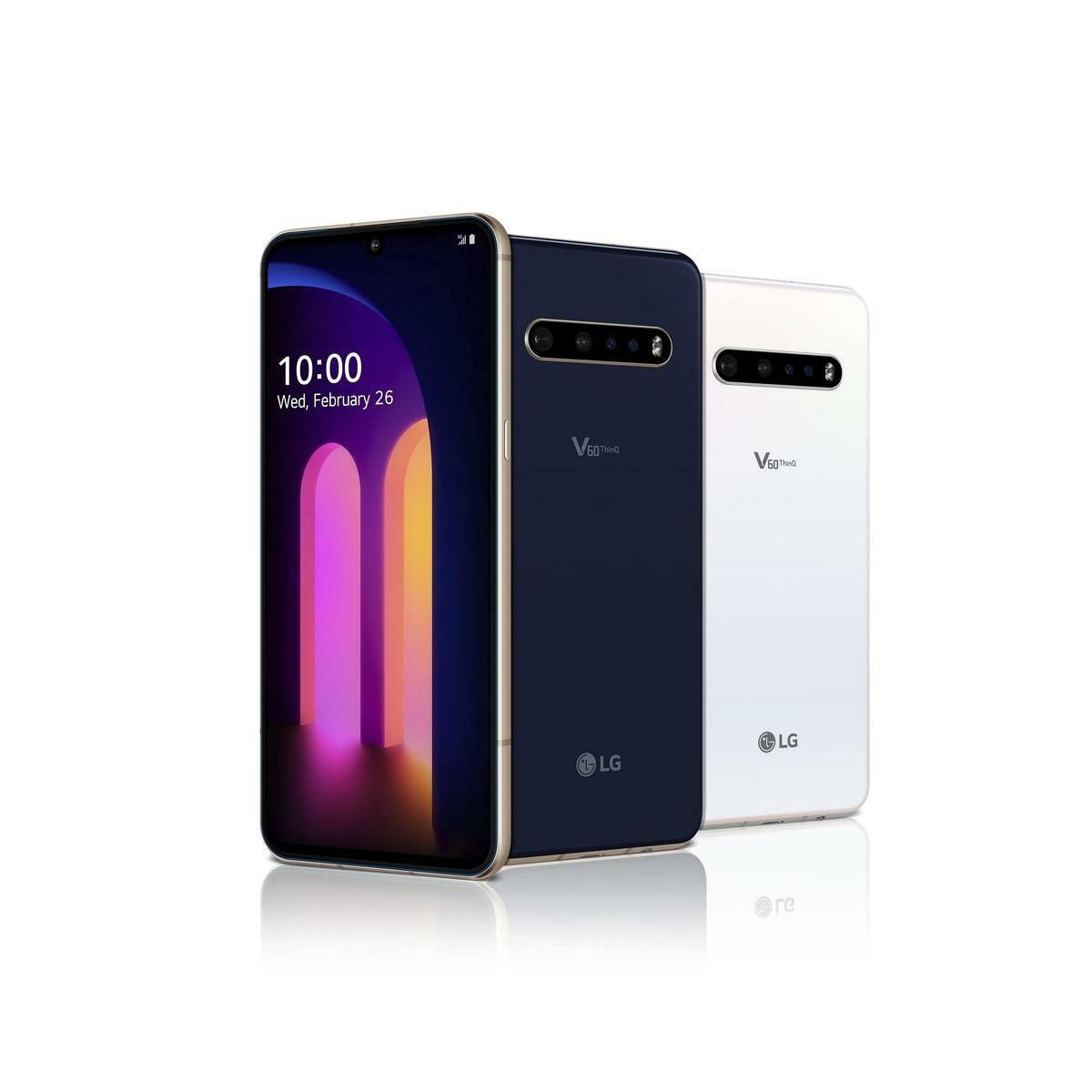 圖為 LG 電子 2020 年所發表的「V」系列智慧型手機最新進化版 LG V60ThinQ 5G 。 圖： LG 官網