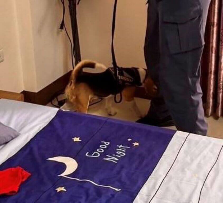 澎湖縣政府警察局馬公分局近日在執行網路巡邏時，意外發現有網友貼文指「盧姓、翁姓、陳姓與張姓等人，就好好的躲在301…….」，警方組成專案小組連日蒐證與埋伏守候，20日清晨逮獲4人，並起出吸食與K他命殘渣等，全案依違反毒品防治條例移送澎湖地檢署偵辦。 圖：中央社（馬公警分局提供）