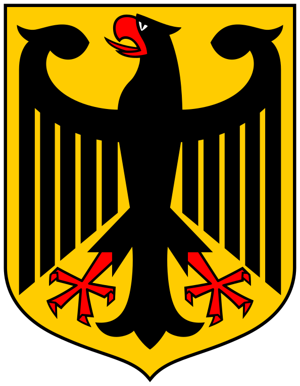 德國國徽 圖：取自維基百科　by Karl-Tobias Schwab,, 版權規定: Gemeinfrei