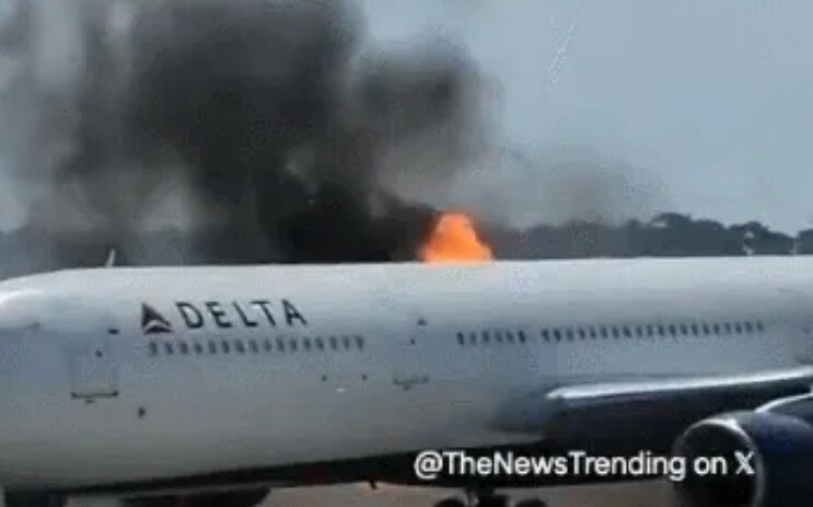 奧蘭多機場達美航空客機引擎起火 282人使用緊急滑梯逃生無人受傷