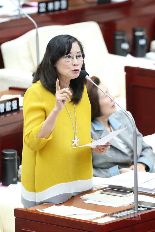 台北市議員秦慧珠（左）。 圖：（中央社檔案照片）