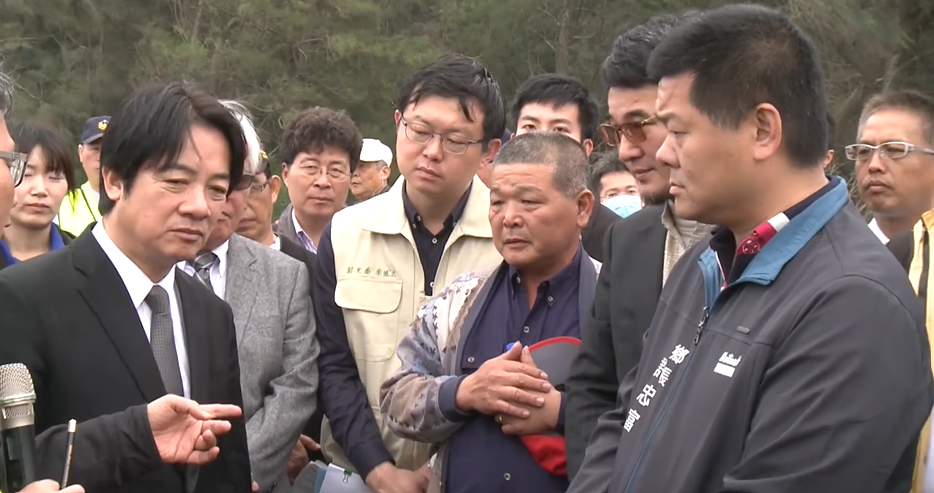 賴清德擔任行政院長時，就希望解決濁水溪揚塵問題。 圖：翻攝自行政院YT