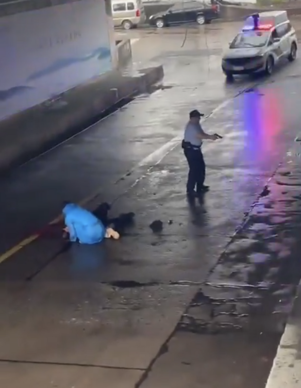 中國浙江台州昨（22）日爆發槍戰，特警與緬北通緝犯交火，多達 7 人中彈倒地，其中 5 人是特警。 圖：翻攝自李老師不是你老師 X 帳號