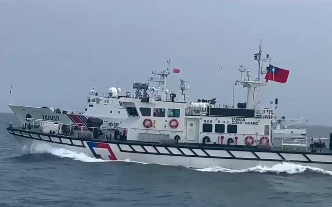 侵擾金門70次！4中國海警船23日「灰色地帶」行動 海巡署：併航監控