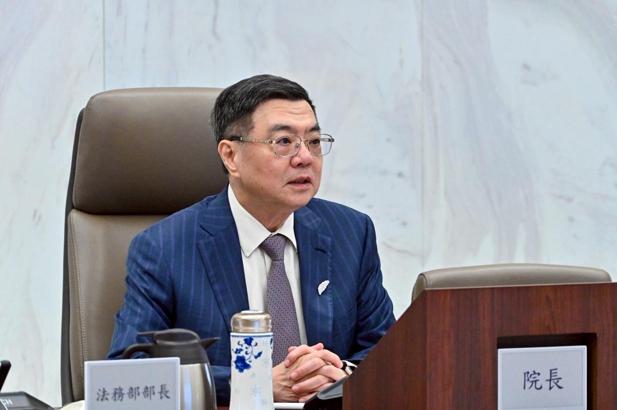 行政院長卓榮泰23日主持「行政院114年第2次治安會報」。 圖：行政院提供