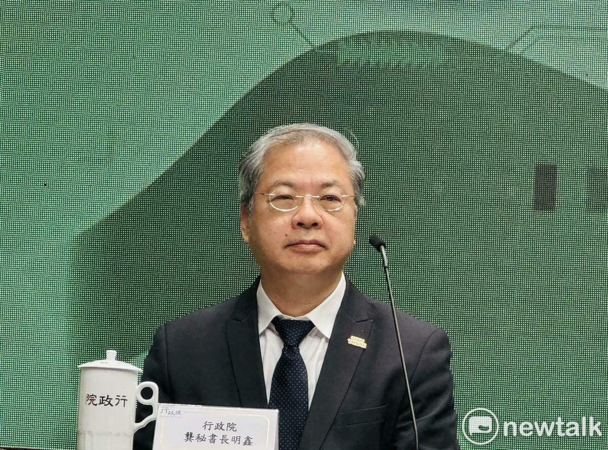 行政院秘書長龔明鑫。 圖：謝莉慧/攝