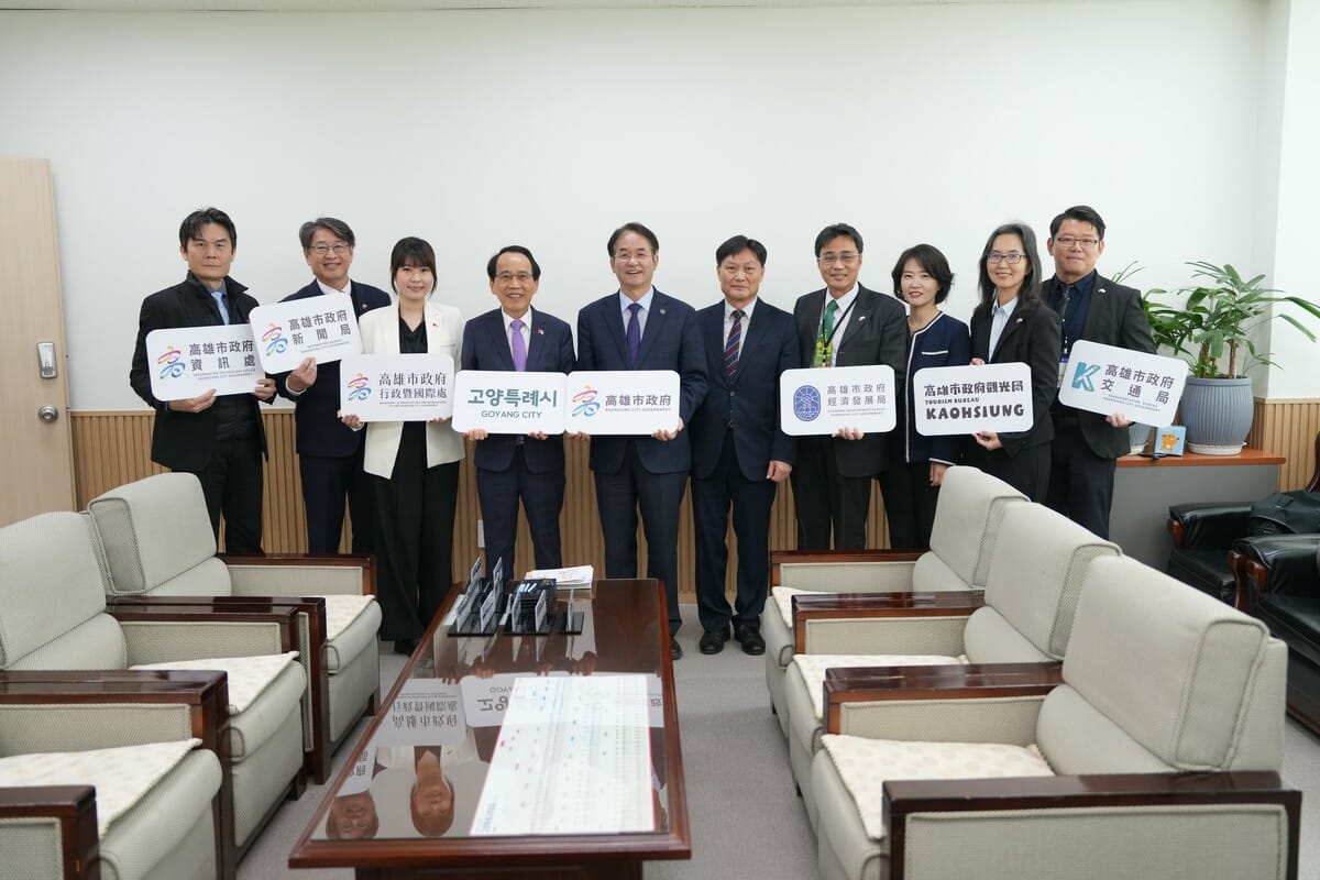 高市府團隊拜會韓國高陽市政府。 圖：高雄市政府/提供