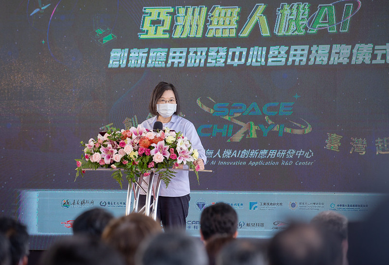 蔡英文總統於2022年開啟台灣發展無人機的時代 圖：翻攝自總統府官網