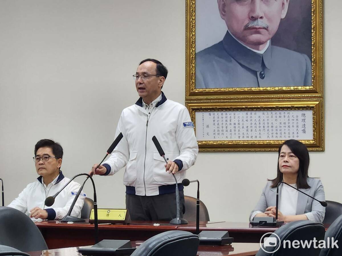 國民黨主席朱立倫。 圖：黃建豪/攝