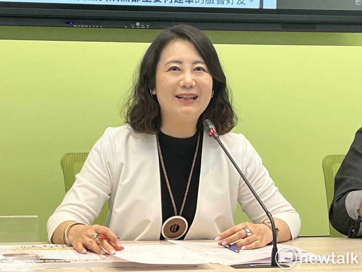 國民黨被抓包426動員移工充人數，民進黨團幹事長吳思瑤開酸，要帶人包圍勞動部嗎？ 圖：金大鈞/攝