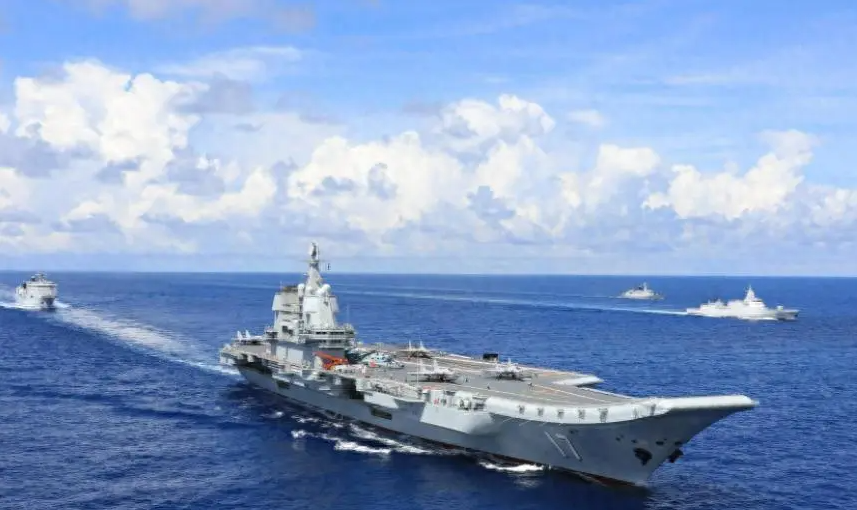 中國海軍山東號航空母艦。 圖:翻攝自騰訊網