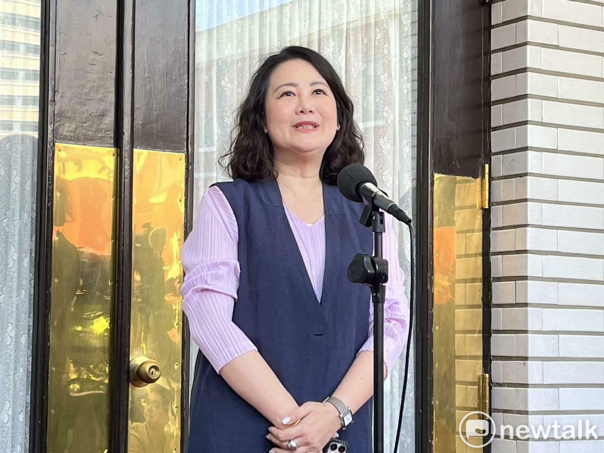 民進黨團幹事長吳思瑤今（29）日指出，撥補台電與否，都不該與能源政策劃上等號。 圖：金大鈞/攝