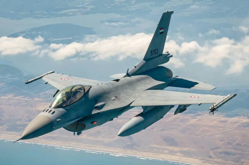 埃及空軍的F-16戰鬥機。 圖：翻攝自騰訊新聞 零度大V